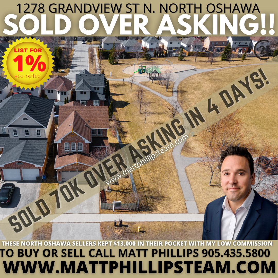 Low Commission Real Estate Agent For North Oshawa Ontario.